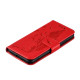 For iPhone SE 2022 / SE 2020 / 8 / 7 Feather Pattern Litchi Texture Horizontal Flip Leather Case with Wallet & Holder & Card Slots(Red)