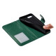 For iPhone SE 2022 / SE 2020 / 8 / 7 Feather Pattern Litchi Texture Horizontal Flip Leather Case with Wallet & Holder & Card Slots(Green)