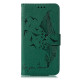 For iPhone SE 2022 / SE 2020 / 8 / 7 Feather Pattern Litchi Texture Horizontal Flip Leather Case with Wallet & Holder & Card Slots(Green)