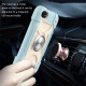 Shockproof Silicone + PC Protective Case with Dual-Ring Holder For iPhone 6/6s/7/8/SE 2022 / SE 2020(Ice Blue)
