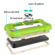 Shockproof Silicone + PC Protective Case with Dual-Ring Holder For iPhone 6/6s/7/8/SE 2022 / SE 2020(Guava)