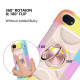 Shockproof Silicone + PC Protective Case with Dual-Ring Holder For iPhone 6/6s/7/8/SE 2022 / SE 2020(Colorful Rose Gold)