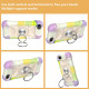Shockproof Silicone + PC Protective Case with Dual-Ring Holder For iPhone 6/6s/7/8/SE 2022 / SE 2020(Colorful Beige)