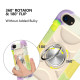 Shockproof Silicone + PC Protective Case with Dual-Ring Holder For iPhone 6/6s/7/8/SE 2022 / SE 2020(Colorful Beige)