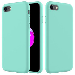 For iPhone SE 2022 / SE 2020 Shockproof Full Coverage Silicone Soft Protective Case(Light Blue)