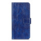 For iPhone SE 2022 / SE 2020 Vintage Crazy Horse PU + + Left and Right Leather Case with Photo Frame & Bracket & Front and Back Buckle(Blue)