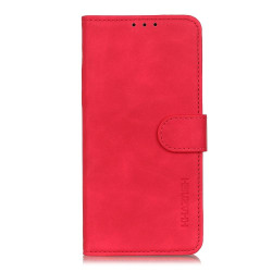 For iPhone SE 2022 / SE 2020 Retro Texture PU + TPU Horizontal Flip Leather Case with Holder & Card Slots & Wallet(Red)