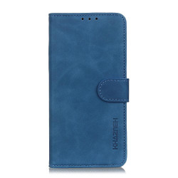 For iPhone SE 2022 / SE 2020 Retro Texture PU + TPU Horizontal Flip Leather Case with Holder & Card Slots & Wallet(Blue)