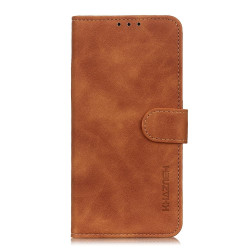 For iPhone SE 2022 / SE 2020 Retro Texture PU + TPU Horizontal Flip Leather Case with Holder & Card Slots & Wallet(Brown)