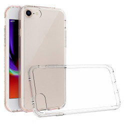 For iPhone SE 2022 / SE 2020 Scratchproof TPU + Acrylic Protective Case(Transparent)