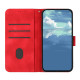For iPhone 7 / 8 / SE 2020 / SE 2022 Line Pattern Skin Feel Leather Phone Case(Red)