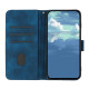 For iPhone 7 / 8 / SE 2020 / SE 2022 Line Pattern Skin Feel Leather Phone Case(Royal Blue)
