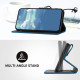 For iPhone 7 / 8 / SE 2020 / SE 2022 Line Pattern Skin Feel Leather Phone Case(Royal Blue)