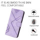 For iPhone 7 / 8 / SE 2020 / SE 2022 Line Pattern Skin Feel Leather Phone Case(Light Purple)