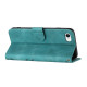 For iPhone 7 / 8 / SE 2020 / SE 2022 Line Pattern Skin Feel Leather Phone Case(Light Blue)