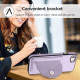 For iPhone SE 2022/SE 2020/6/7/8 Shockproof Leather Phone Case with Card Holder(Purple)
