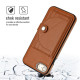 For iPhone SE 2022/SE 2020/6/7/8 Shockproof Leather Phone Case with Card Holder(Brown)
