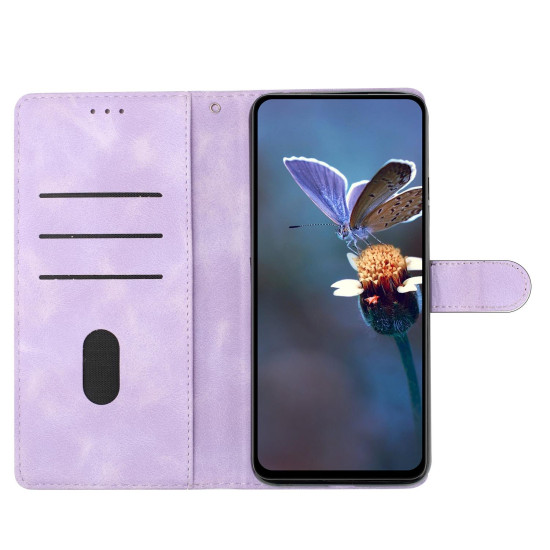 For iPhone SE 2022/2020 / 8 / 7 / 6 Flower Butterfly Embossing Pattern Leather Phone Case(Purple)