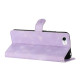 For iPhone SE 2022/2020 / 8 / 7 / 6 Flower Butterfly Embossing Pattern Leather Phone Case(Purple)