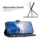 For iPhone SE 2022/SE 2020 / 8 / 7 9 Card Slots Zipper Wallet Leather Flip Phone Case(Blue)