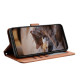 For iPhone 7 / 8 / SE 2020 / SE 2022 Cat Embossing Pattern Leather Phone Case with Lanyard(Brown)