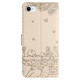 For iPhone 7 / 8 / SE 2020 / SE 2022 Cat Embossing Pattern Leather Phone Case with Lanyard(Beige)