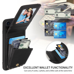 For iPhone SE 2022/ 7 / 8 Crossbody Lanyard Zipper Wallet Leather Phone Case(Black)