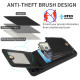 For iPhone SE 2022/ 7 / 8 Crossbody Lanyard Zipper Wallet Leather Phone Case(Black)