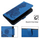 For iPhone 6 / 7 / 8 / SE 2020 Datura Flower Embossed Flip Leather Phone Case(Blue)
