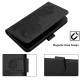 For iPhone 6 / 7 / 8 / SE 2020 Datura Flower Embossed Flip Leather Phone Case(Black)