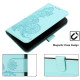 For iPhone 6 / 7 / 8 / SE 2020 Datura Flower Embossed Flip Leather Phone Case(Light blue)