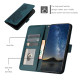 For iPhone 6 / 7 / 8 / SE 2020 Datura Flower Embossed Flip Leather Phone Case(Dark Green)