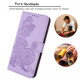 For iPhone 6 / 7 / 8 / SE 2020 Datura Flower Embossed Flip Leather Phone Case(Purple)