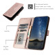 For iPhone 6 / 7 / 8 / SE 2020 Datura Flower Embossed Flip Leather Phone Case(Rose Gold)