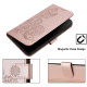 For iPhone 6 / 7 / 8 / SE 2020 Datura Flower Embossed Flip Leather Phone Case(Rose Gold)