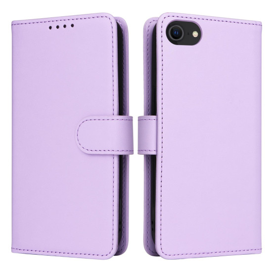For iPhone 6 / 7 / 8 BETOPNICE BN-005 2 in 1 Detachable Imitate Genuine Leather Phone Case(Light Purple)