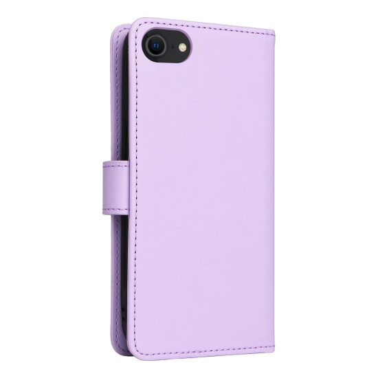 For iPhone 6 / 7 / 8 BETOPNICE BN-005 2 in 1 Detachable Imitate Genuine Leather Phone Case(Light Purple)