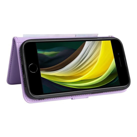 For iPhone 6 / 7 / 8 BETOPNICE BN-005 2 in 1 Detachable Imitate Genuine Leather Phone Case(Light Purple)
