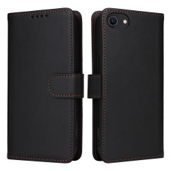 For iPhone 6 / 7 / 8 BETOPNICE BN-005 2 in 1 Detachable Imitate Genuine Leather Phone Case(Black)
