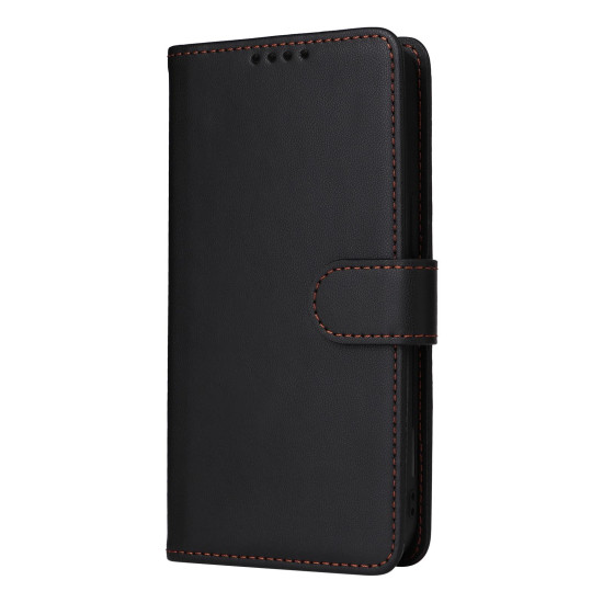 For iPhone 6 / 7 / 8 BETOPNICE BN-005 2 in 1 Detachable Imitate Genuine Leather Phone Case(Black)