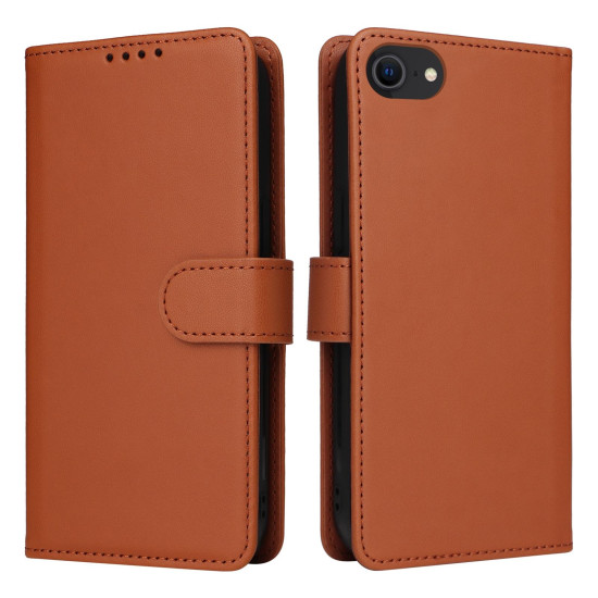 For iPhone 6 / 7 / 8 BETOPNICE BN-005 2 in 1 Detachable Imitate Genuine Leather Phone Case(Brown)