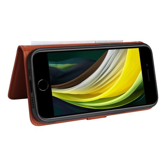 For iPhone 6 / 7 / 8 BETOPNICE BN-005 2 in 1 Detachable Imitate Genuine Leather Phone Case(Brown)