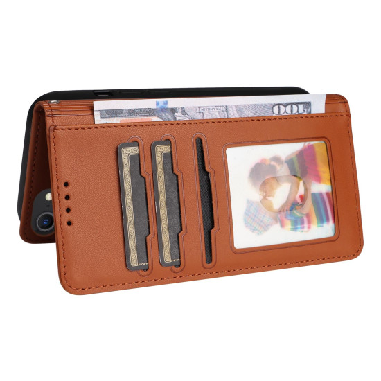 For iPhone 6 / 7 / 8 BETOPNICE BN-005 2 in 1 Detachable Imitate Genuine Leather Phone Case(Brown)