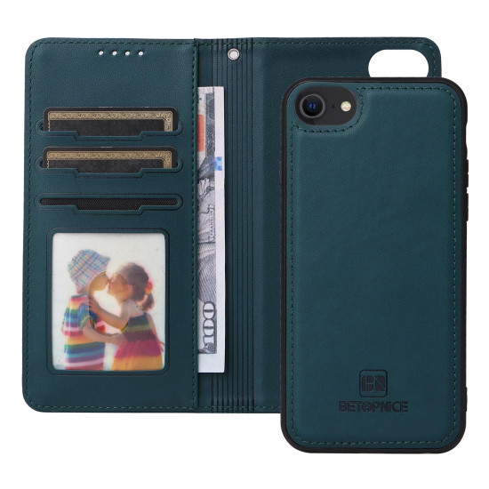 For iPhone 6 / 7 / 8 BETOPNICE BN-005 2 in 1 Detachable Imitate Genuine Leather Phone Case(Blue)