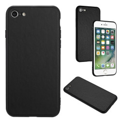For iPhone SE 2022/SE 2020/6/7/8 R20 Leather Pattern Phone Single Case(Black)