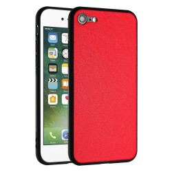 For iPhone SE 2022/SE 2020/6/7/8 R20 Leather Pattern Phone Single Case(Red)