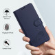 For iPhone SE 2022/SE 2020/6/7/8 Cat Rat Embossed Pattern RFID Leather Phone Case with Lanyard(Blue)