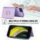 For iPhone SE 2022/SE 2020/6/7/8 RFID Anti-theft Card Ring Holder Phone Case(Purple)