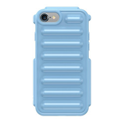 For iPhone SE 2022 Capsule Series Candy Color TPU Phone Case(Blue)