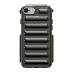 For iPhone SE 2022 Capsule Series Candy Color TPU Phone Case(Transparent Grey)